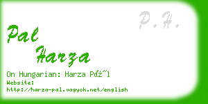 pal harza business card